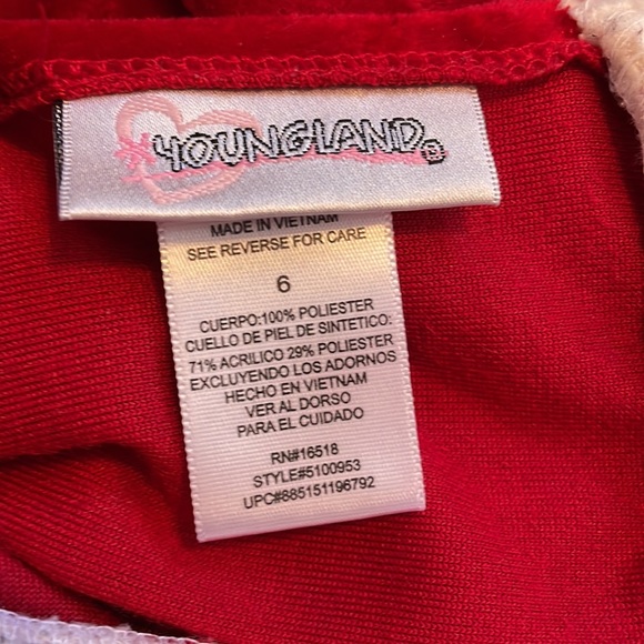 Youngland Girls Size 6 Christmas Holiday Dress - Picture 5 of 5